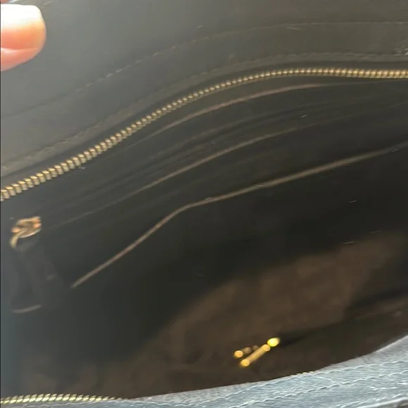 Michael Kors Black Tote Bag with Gold Accents - Picture 2 of 2